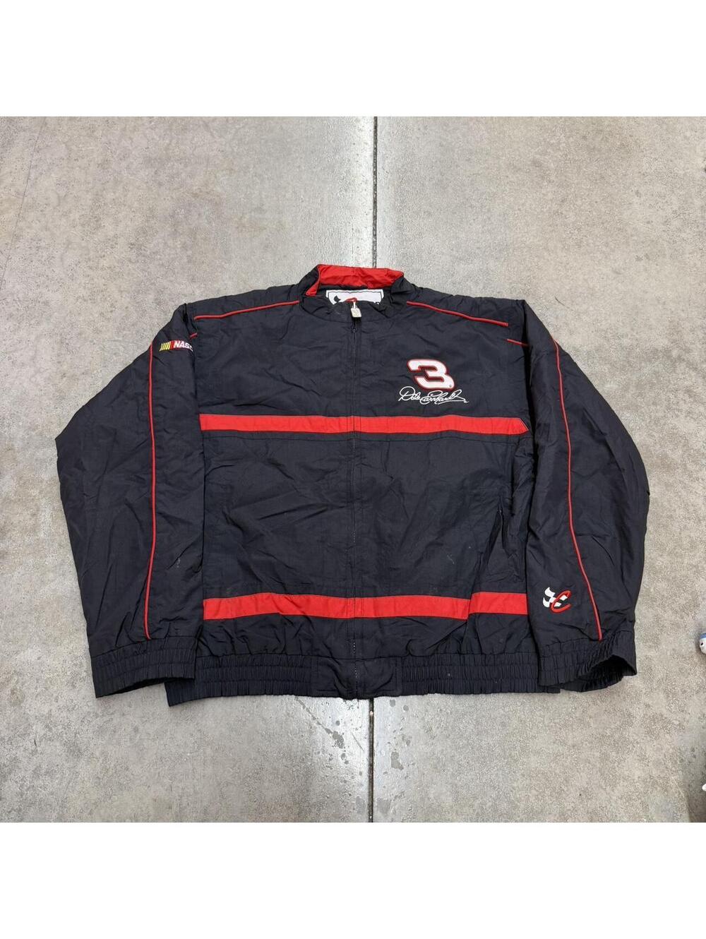vintage dale earnhardt chase authentics nascar racing zip up jacket size large